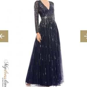 Mac Duggal 4977D A-Line Sequin Gown